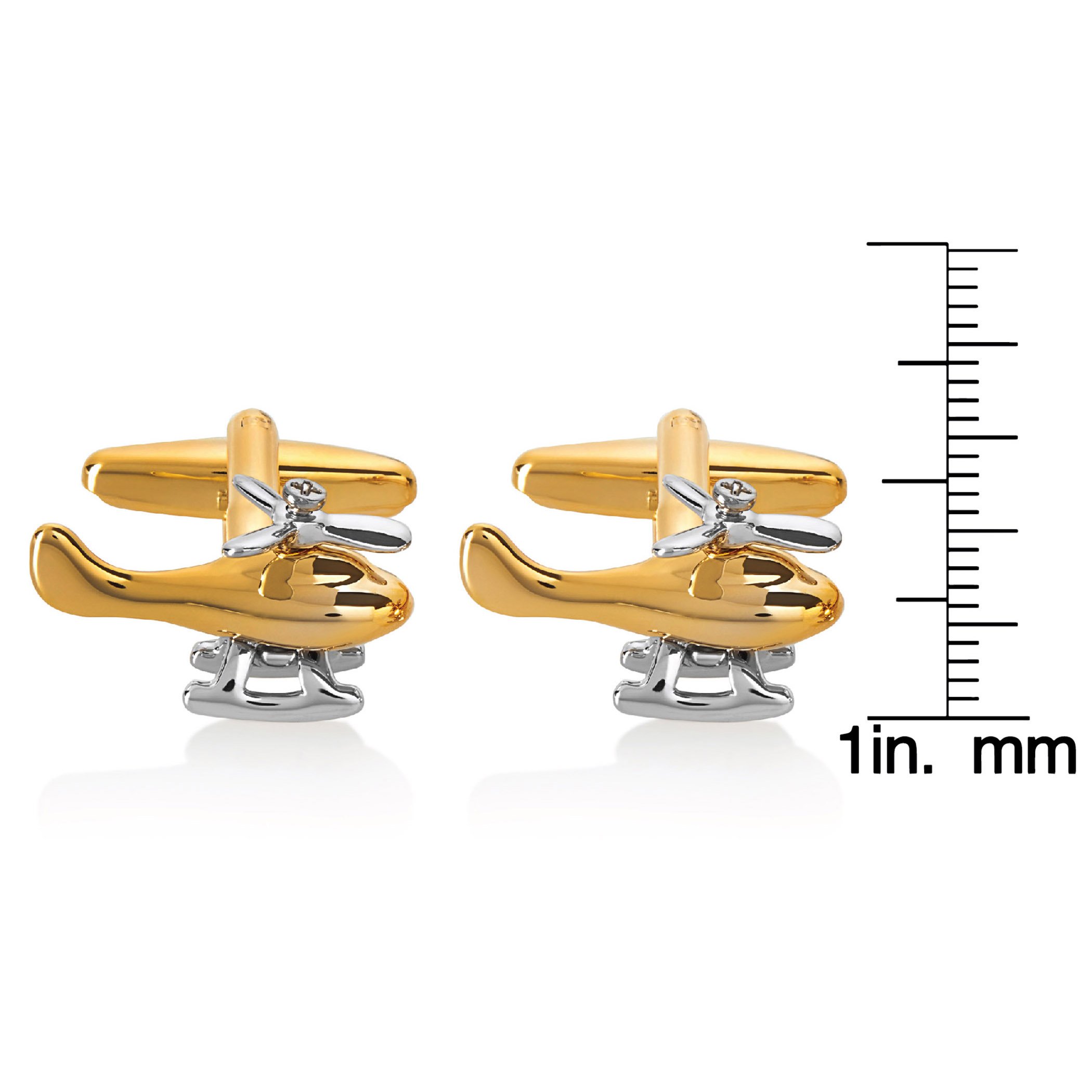 Foto 4 pulgar | Helicóptero Bicolor Cuff Links West Coast Jewelry Para Hombre - Venta Internacional.