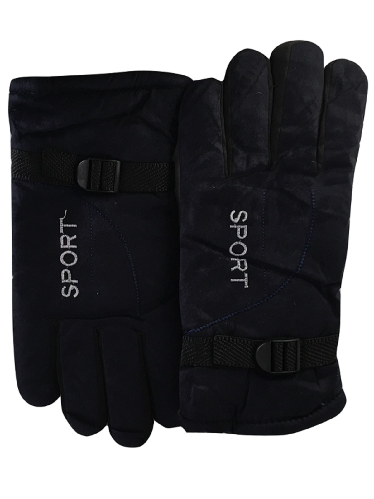 Foto 2 pulgar | Guantes para Invierno Sport Gamuza Azul para Caballero