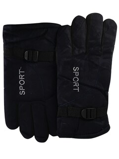 Foto 1 | Guantes para Invierno Sport Gamuza Azul para Caballero