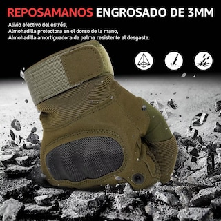 Foto 3 | Guantes Tácticos Eo Safe Imports Esi10674 Verdes Talla Xl para Motociclista