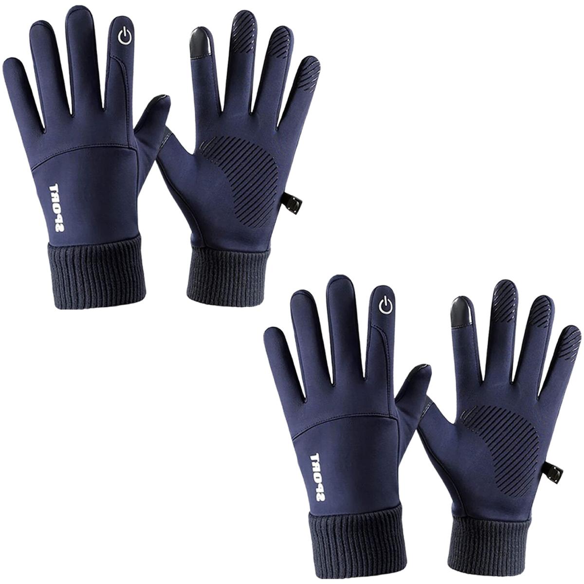 Foto 2 pulgar | Guantes de Invierno Aerox Azules 2 Pares