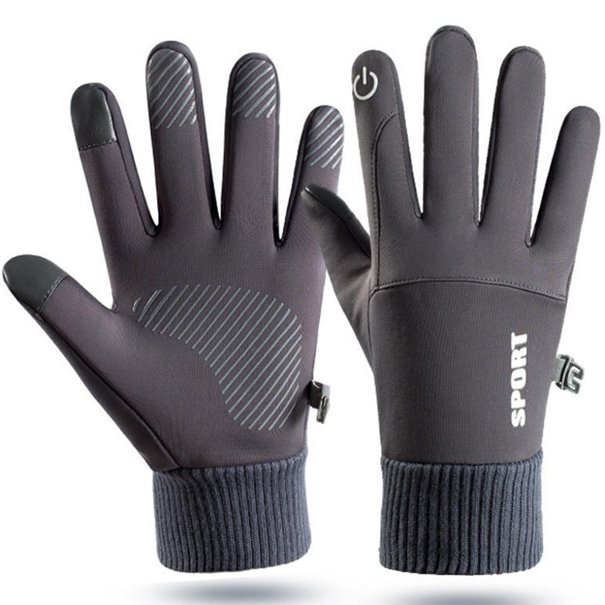 Guantes Térmicos de Vellón Aerox Mxgix-006 1 Par Grises