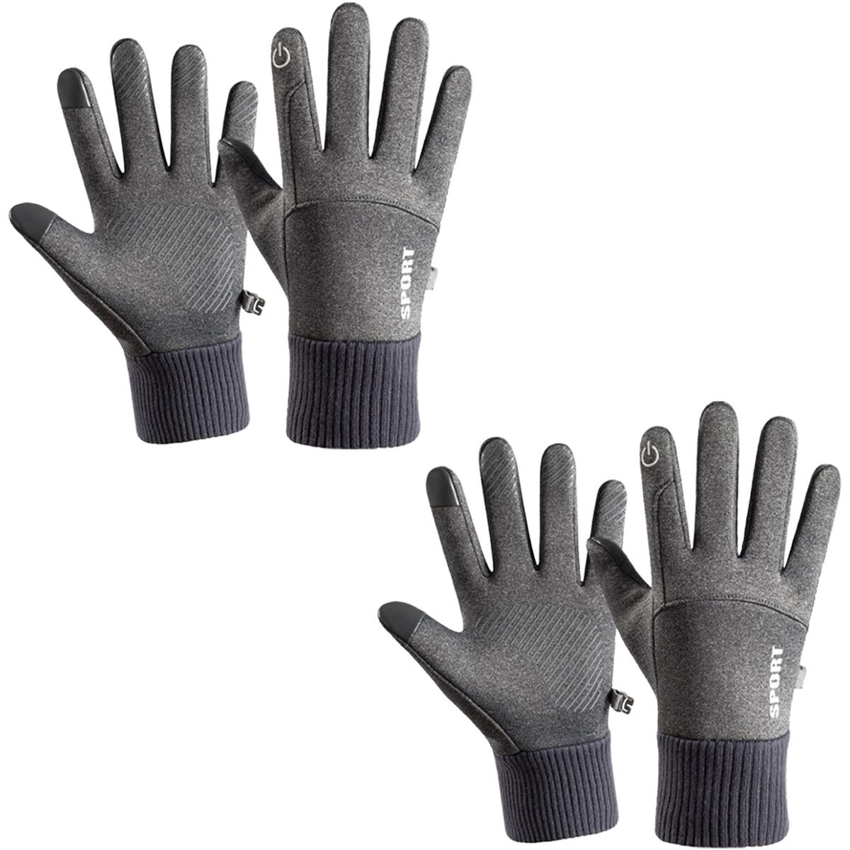 Foto 2 pulgar | Guantes de Invierno Aerox Mxgiy-002 2 Pares Gris Claro