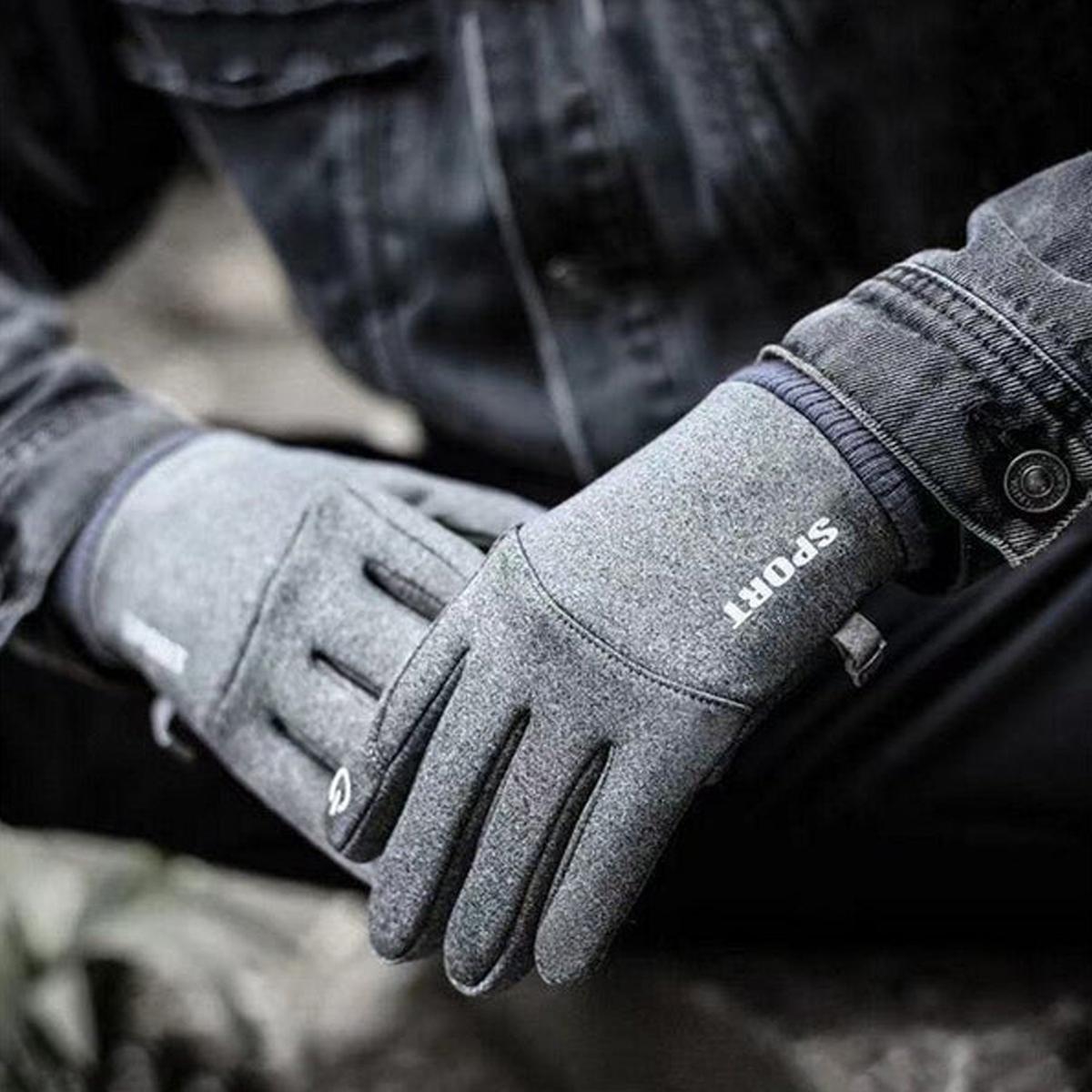 Foto 4 pulgar | Guantes de Invierno Térmicos Aerox Mxgix-014 4 Pares Gris