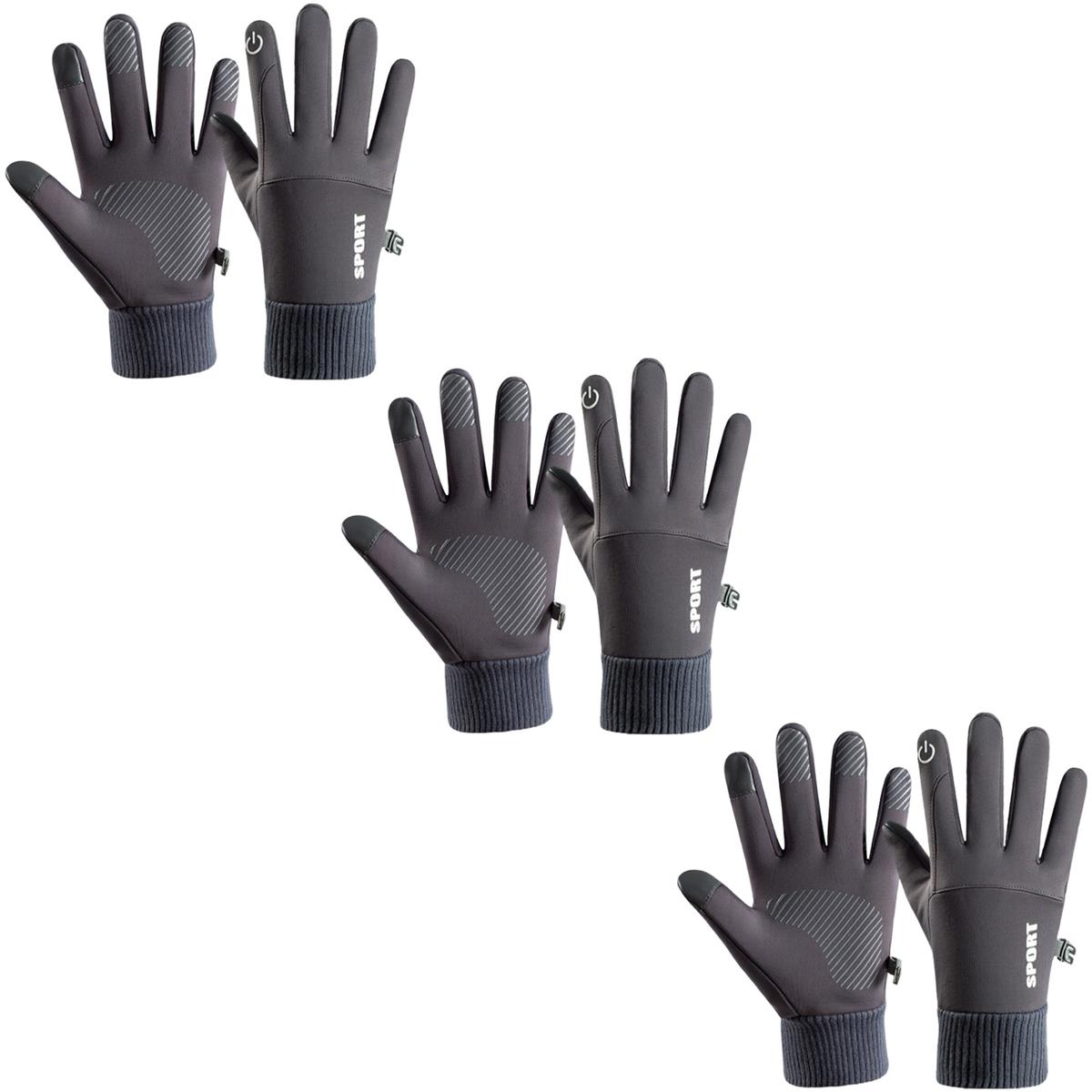 Guantes Térmicos Aerox Mxgix-013 3 Pares Gris