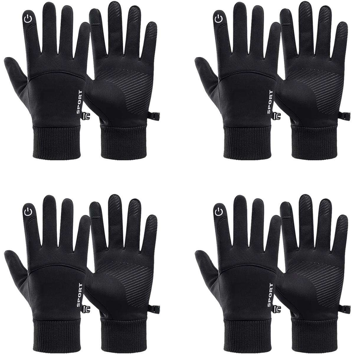 Foto 1 | Guantes de Invierno Aerox Negros 4 Pares