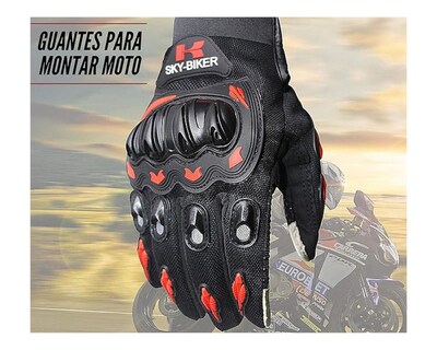 Foto 2 | Guantes de Motociclista Bluelander Negros Hanylish Antideslizantes y Cómodos