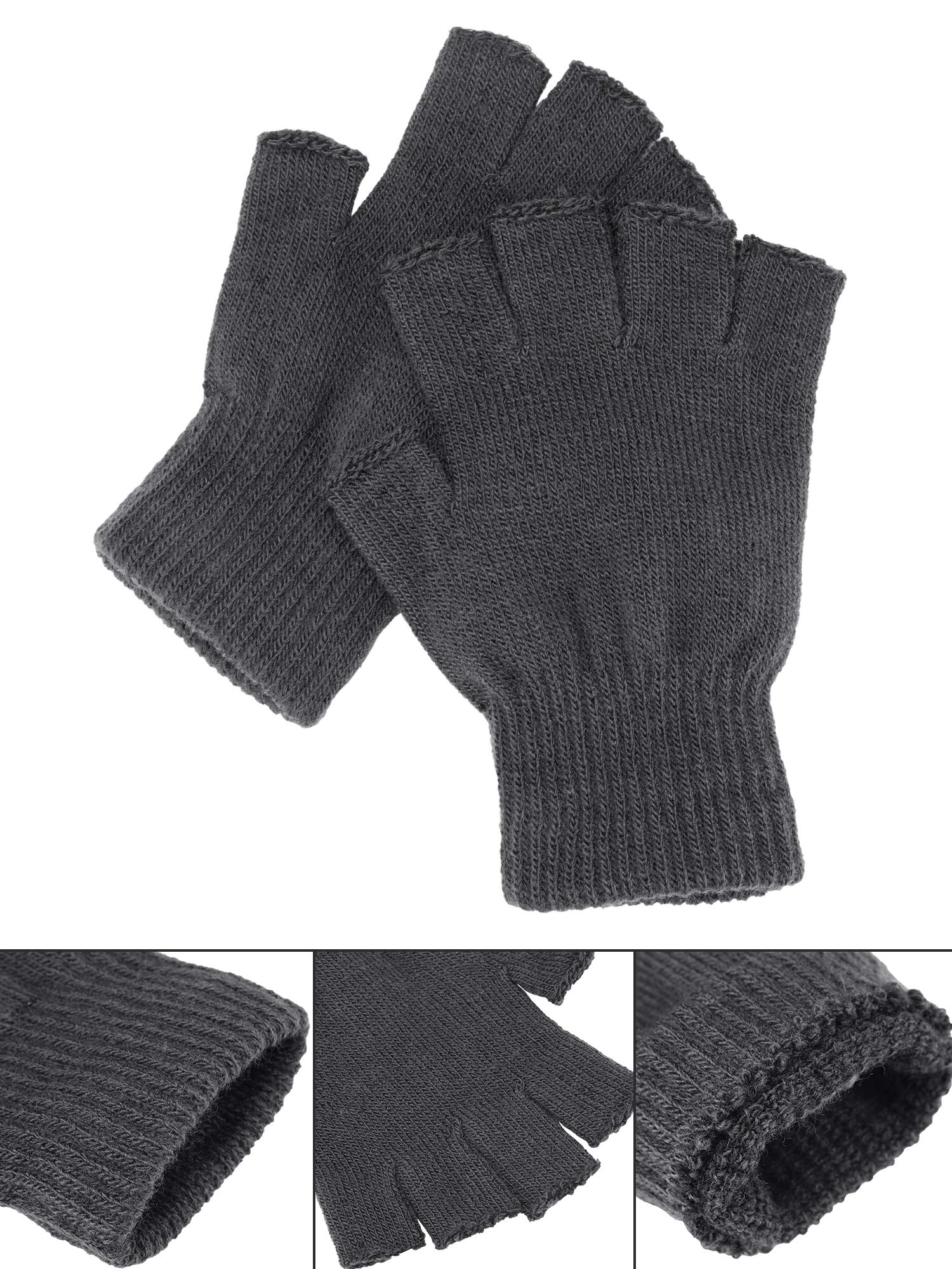 Foto 2 pulgar | Guantes Satinior de Punto Elástico para Invierno 2 Pares - Venta Internacional