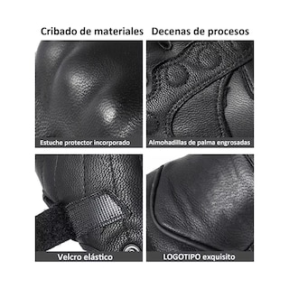 Foto 3 | Guantes Para Moto De Piel Tallla M/g Eo Safe Imports Esi-17018 Negro