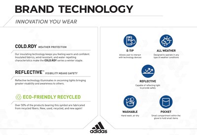 Foto 4 | Guantes Adidas Winter Performance Voyager 2.0 Reflective - Venta Internacional.