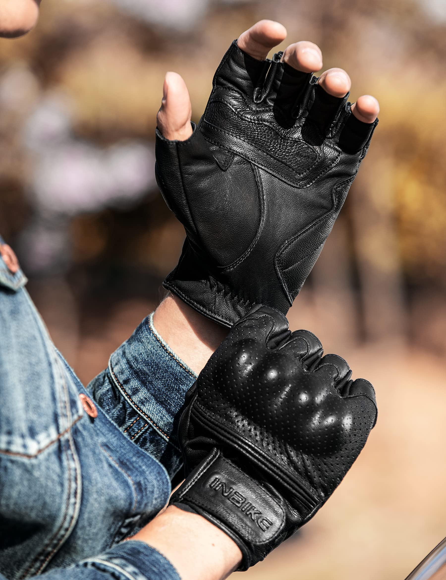 Foto 8 pulgar | Guantes De Moto Inbike Fingerless Summer Transpirables - Venta Internacional.