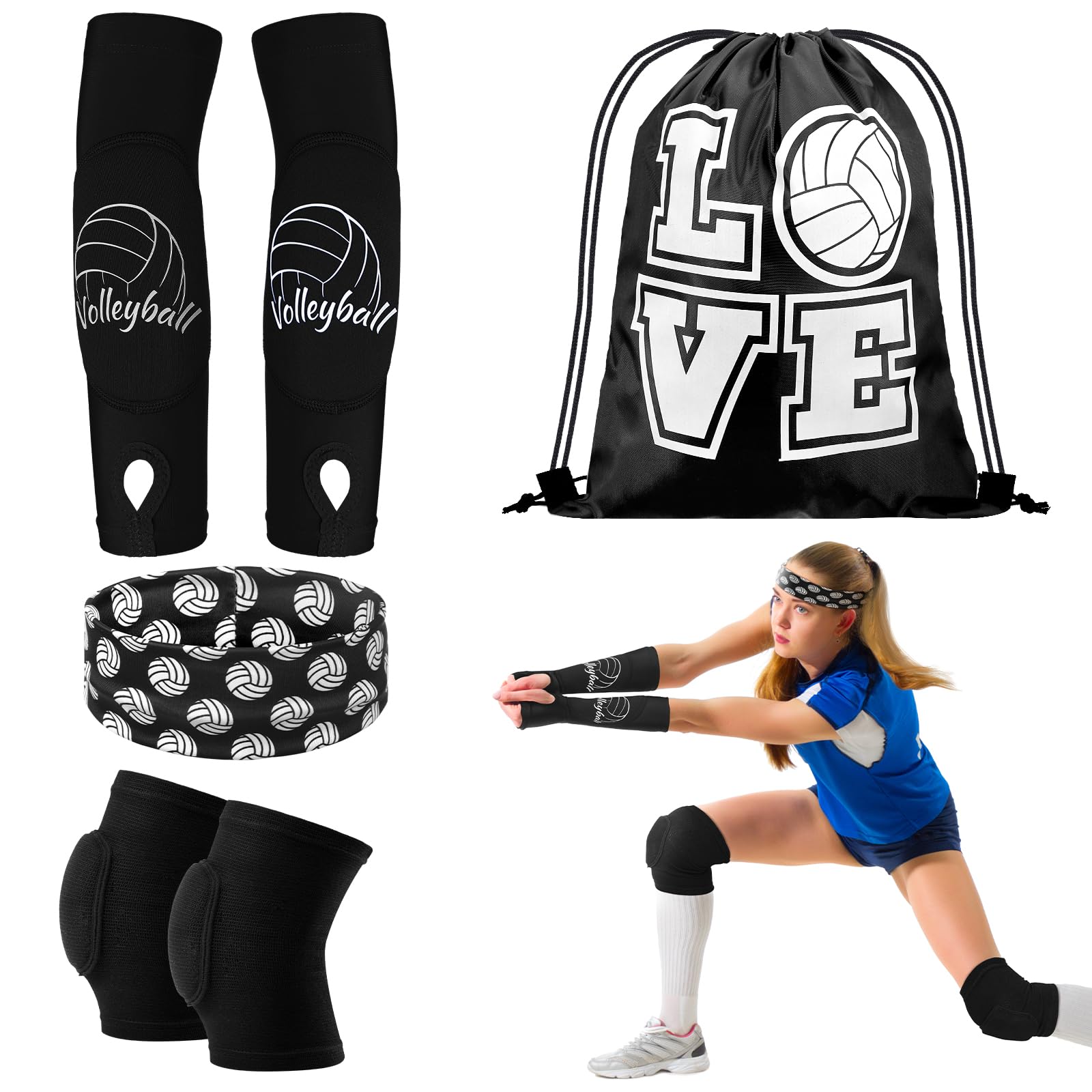 Set De Accesorios De Voleibol Yinder Para Mujeres, Adolescentes Y Niñas - Venta Internacional. $575