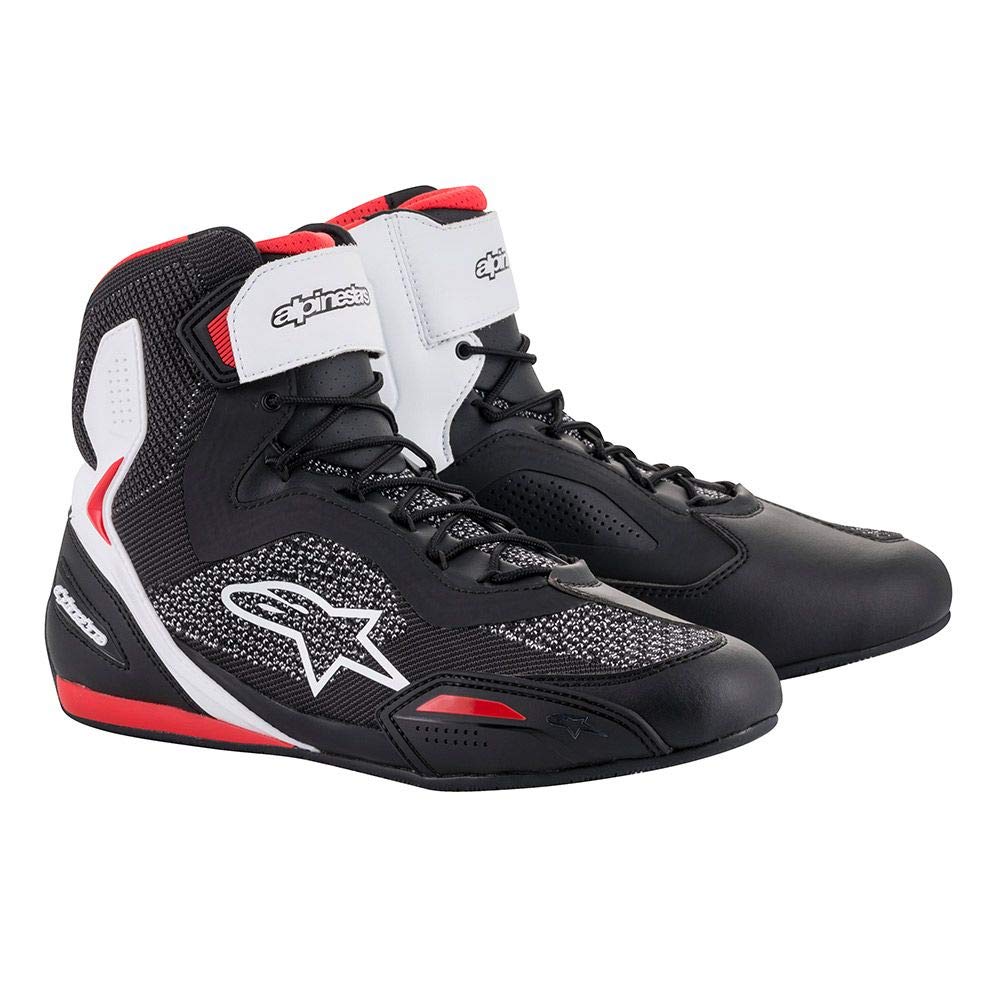 Foto 2 pulgar | Botas De Moto Alpinestars Faster-3 Rideknit Negro/blanco/rojo - Venta Internacional.