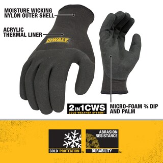 Foto 2 | Guante De Trabajo Dewalt Dpg737, Con Guante Térmico, Talla Xl - Venta Internacional.