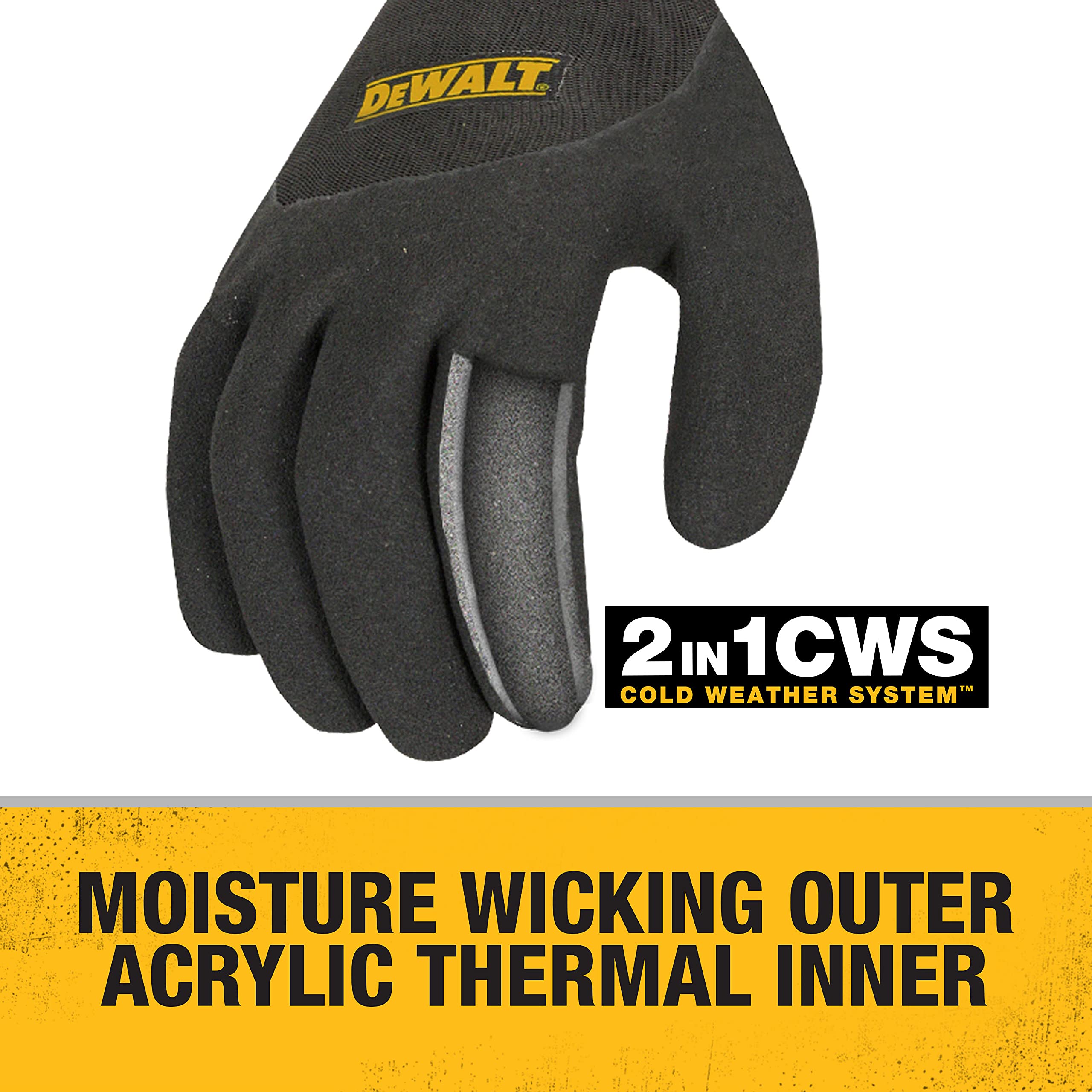 Foto 4 pulgar | Guante De Trabajo Dewalt Dpg737, Con Guante Térmico, Talla Xl - Venta Internacional.