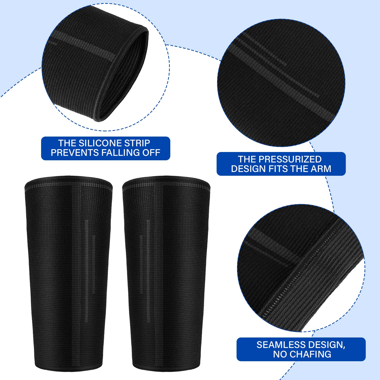 Foto 4 pulgar | Manguitos De Voleibol Sratte, 3 Pares, De Compresión, Negros - Venta Internacional.
