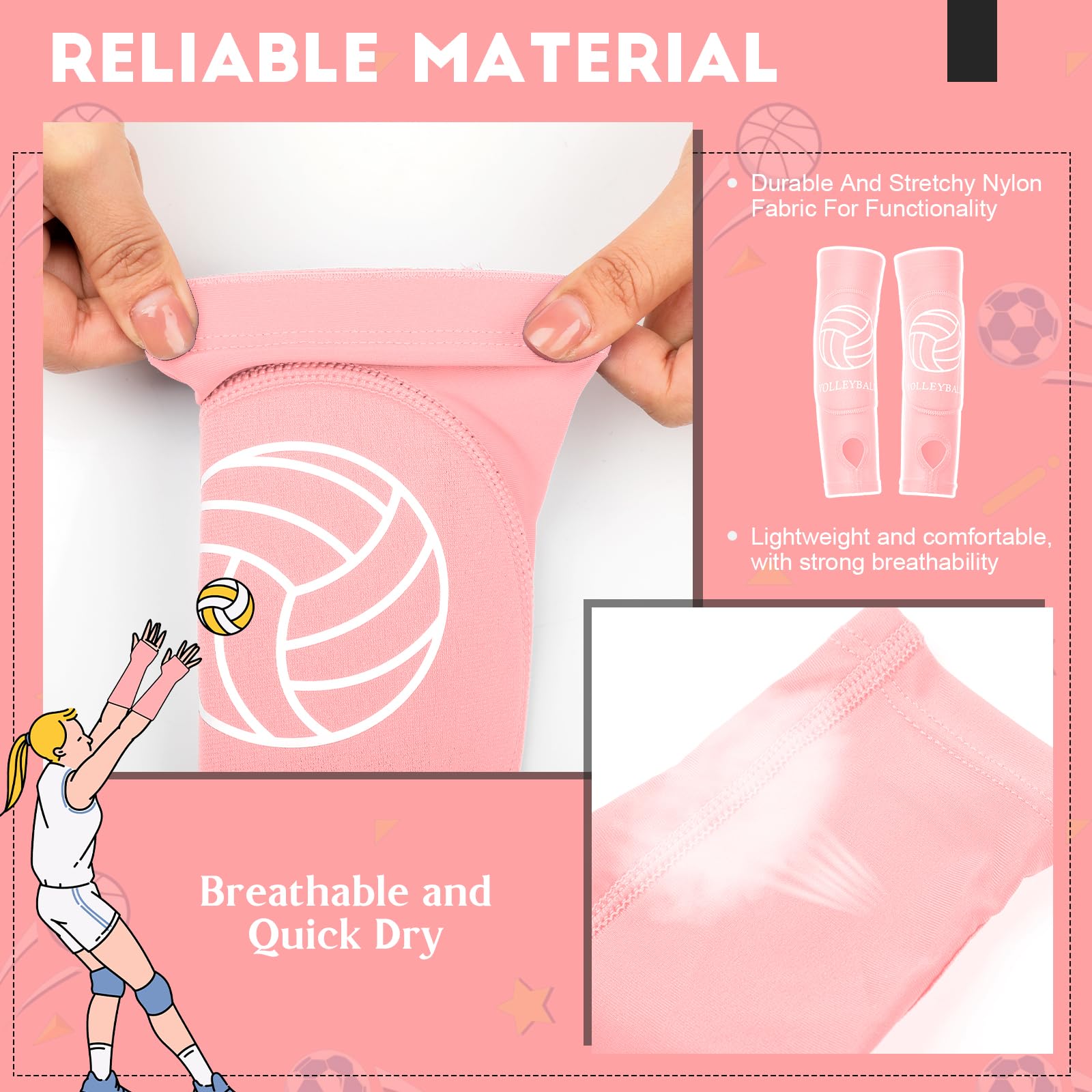 Foto 5 pulgar | Mangas De Voleibol Shappy Para Niños, Niñas Y Adolescentes - Venta Internacional.