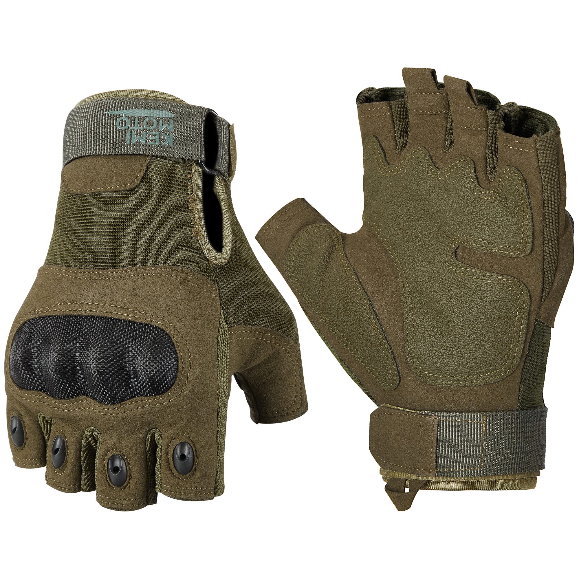 Foto 2 pulgar | Guantes Tácticos Kemimoto Fingerless Para Hombre Y Moto - Venta Internacional.