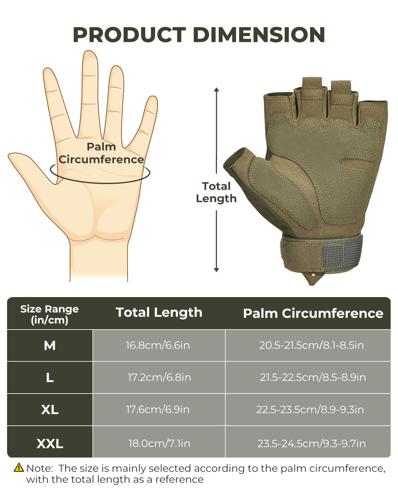 Foto 7 pulgar | Guantes Tácticos Kemimoto Fingerless Para Hombre Y Moto - Venta Internacional.