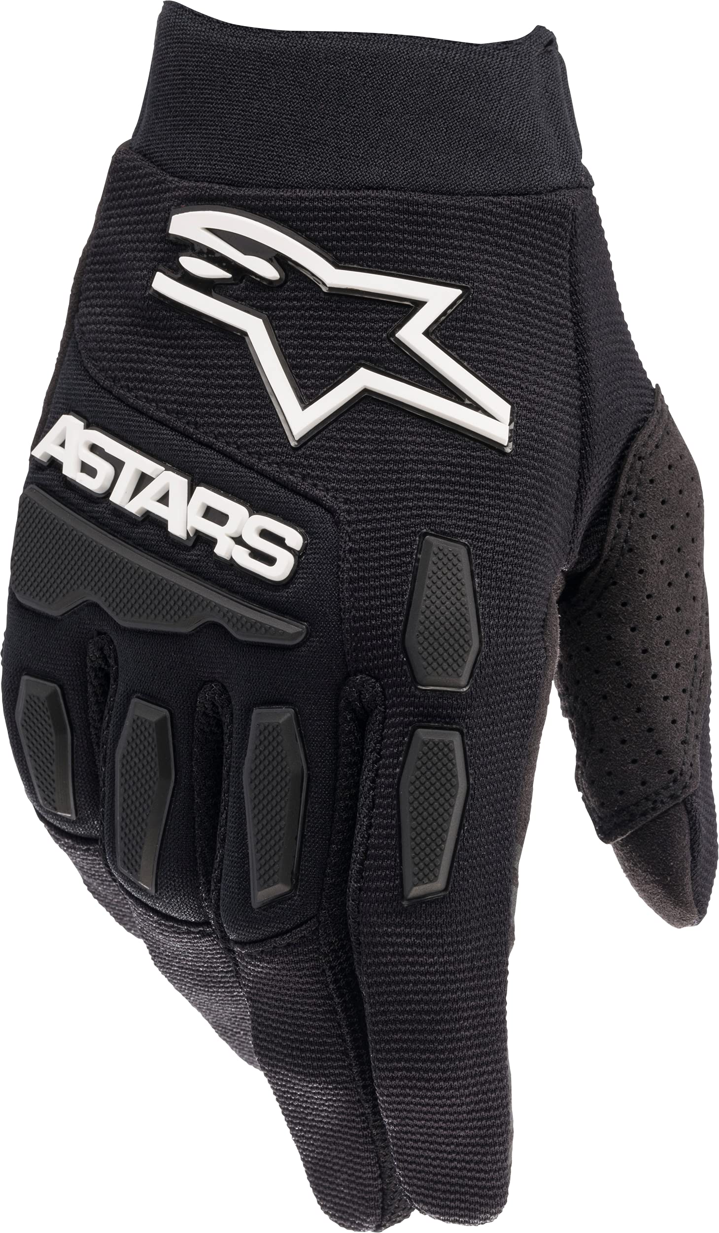 Foto 2 pulgar | Guantes Alpinestars Full Bore De Gamuza Sintética En Blanco Y Negro - Venta Internacional.