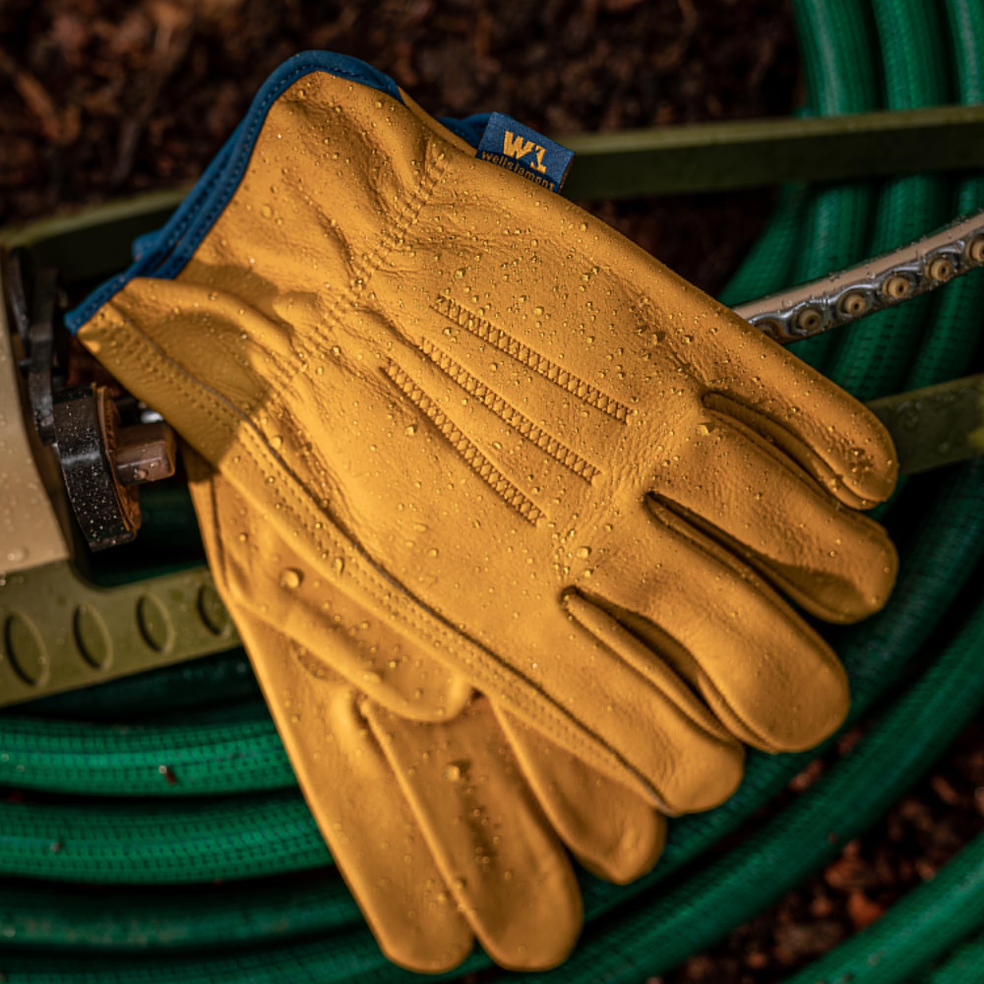Foto 2 | Guantes De Trabajo Wells Lamont Slip-on Hydrahyde De Piel Completa - Venta Internacional.