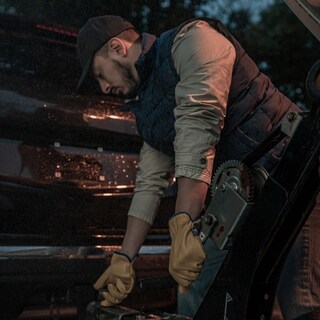 Foto 6 | Guantes De Trabajo Wells Lamont Slip-on Hydrahyde De Piel Completa - Venta Internacional.