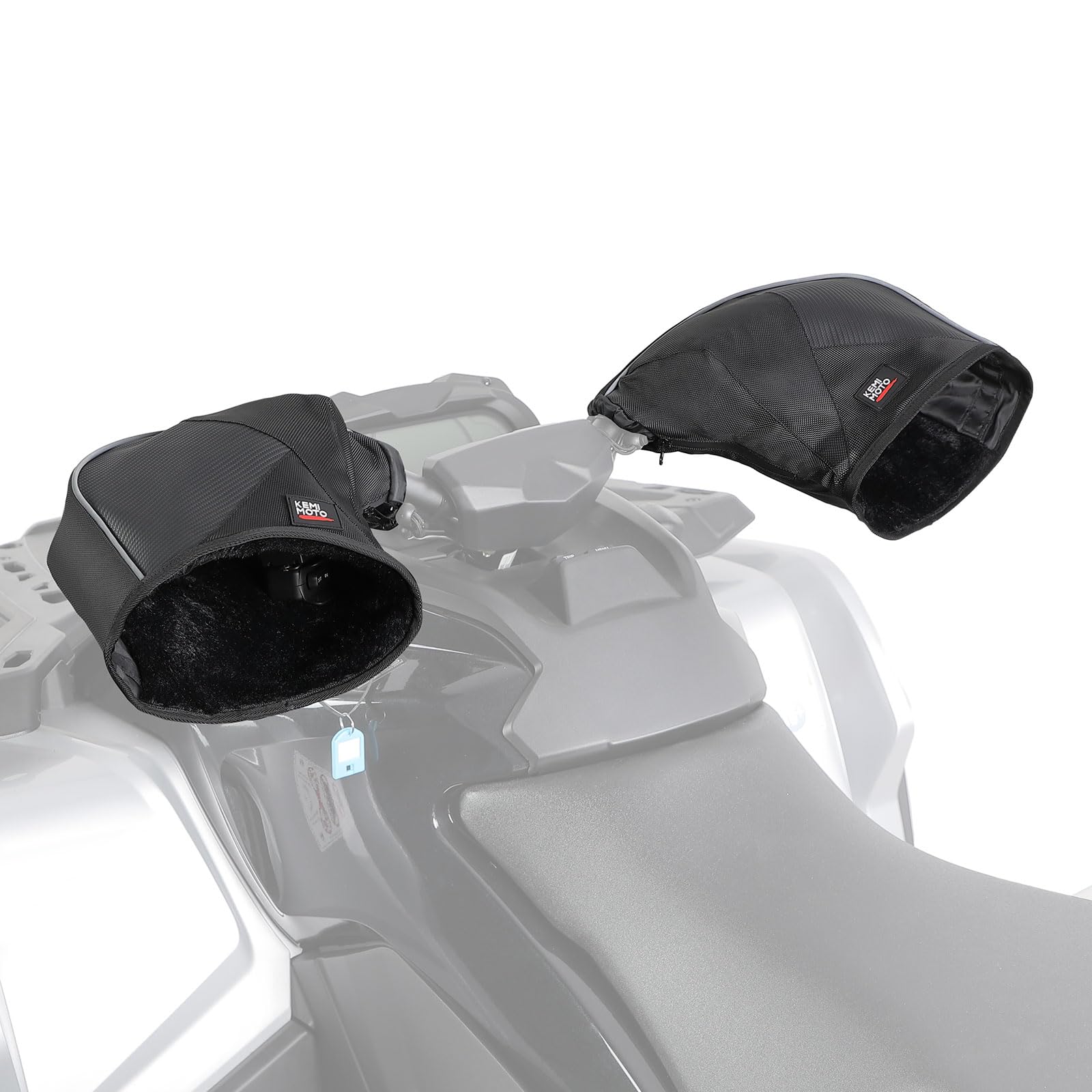 Foto 2 pulgar | Guantes De Manillar Para Moto De Nieve Kemimoto Universal Atv Muffs Negros - Venta Internacional.