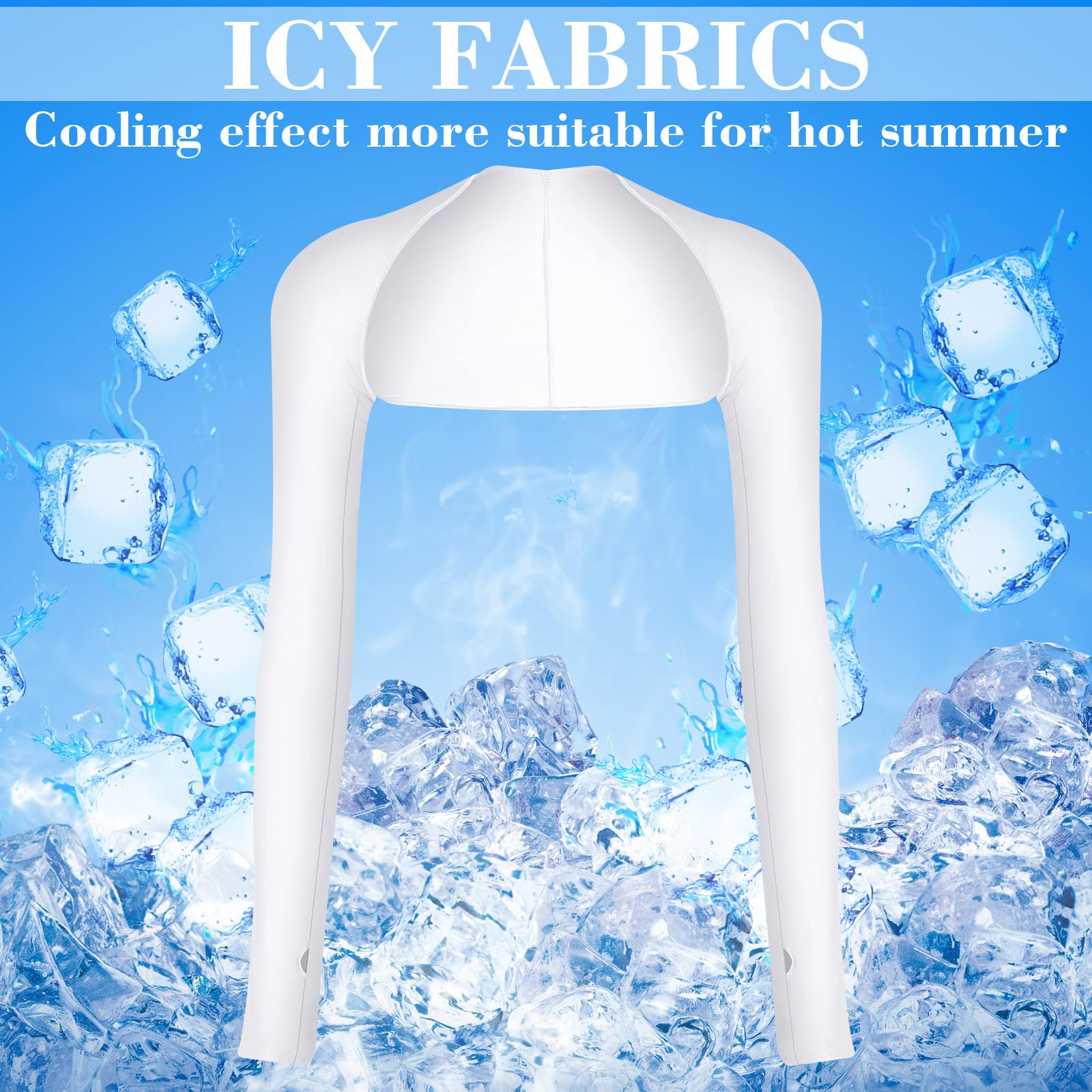 Foto 2 | Manguitos Satinior  Refrigerantes  Antirayos Uv  Para Mujer  4 Pares - Venta Internacional.
