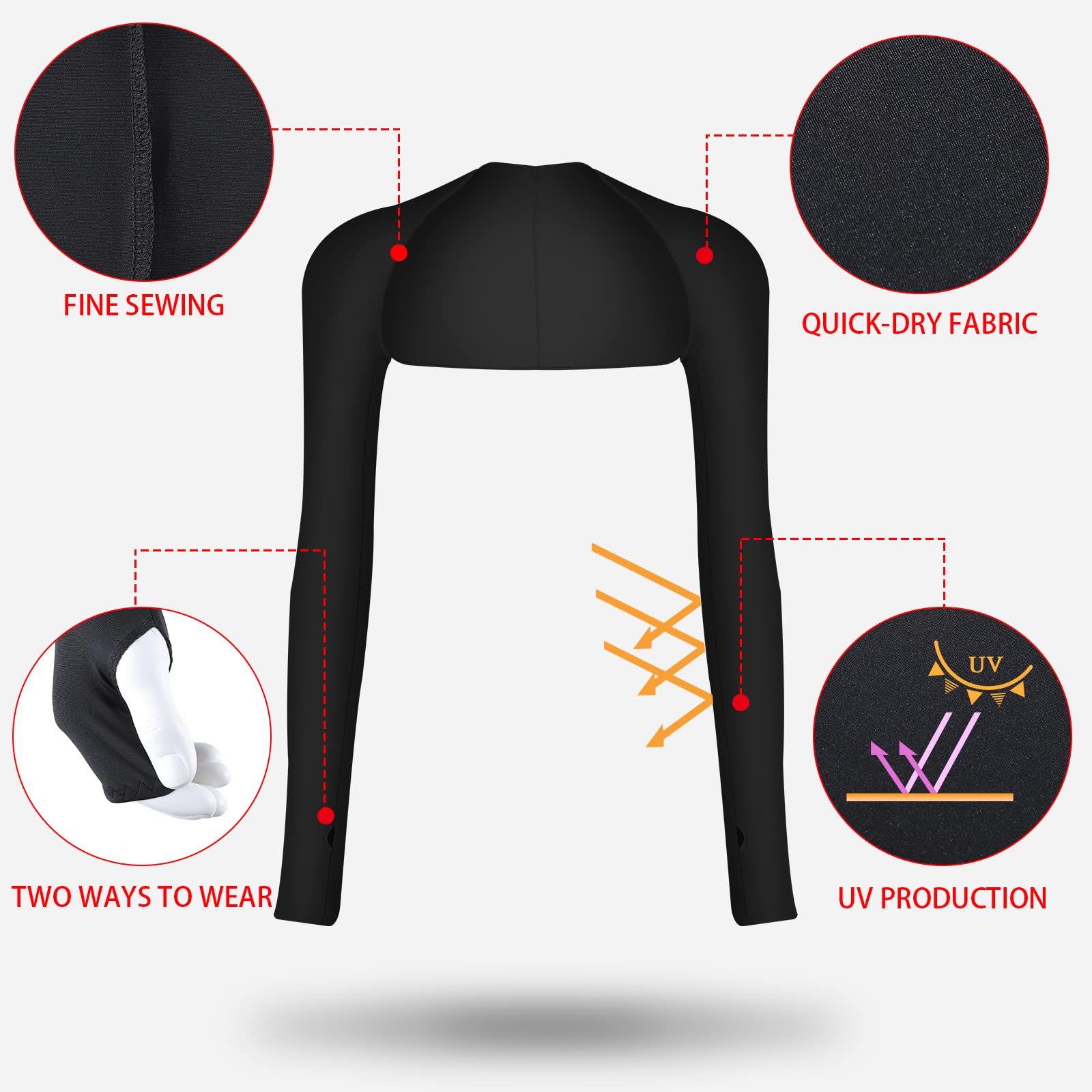 Foto 4 pulgar | Manguitos Satinior  Refrigerantes  Antirayos Uv  Para Mujer  4 Pares - Venta Internacional.