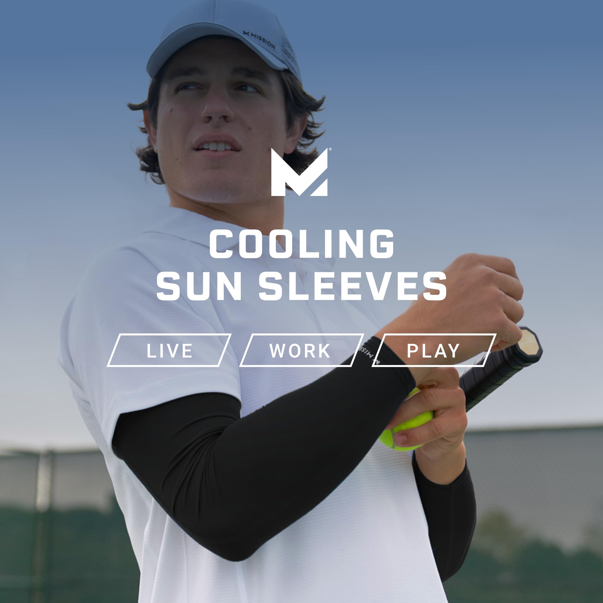 Foto 7 pulgar | Manguitos Solares Refrescantes Mission Lightweight Stretch Upf 50 Azules - Venta Internacional.