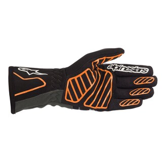 Foto 2 | Guantes Alpinestars Tech-1 K V2 Negros Ong Fluo Para Carreras De Karts - Venta Internacional.