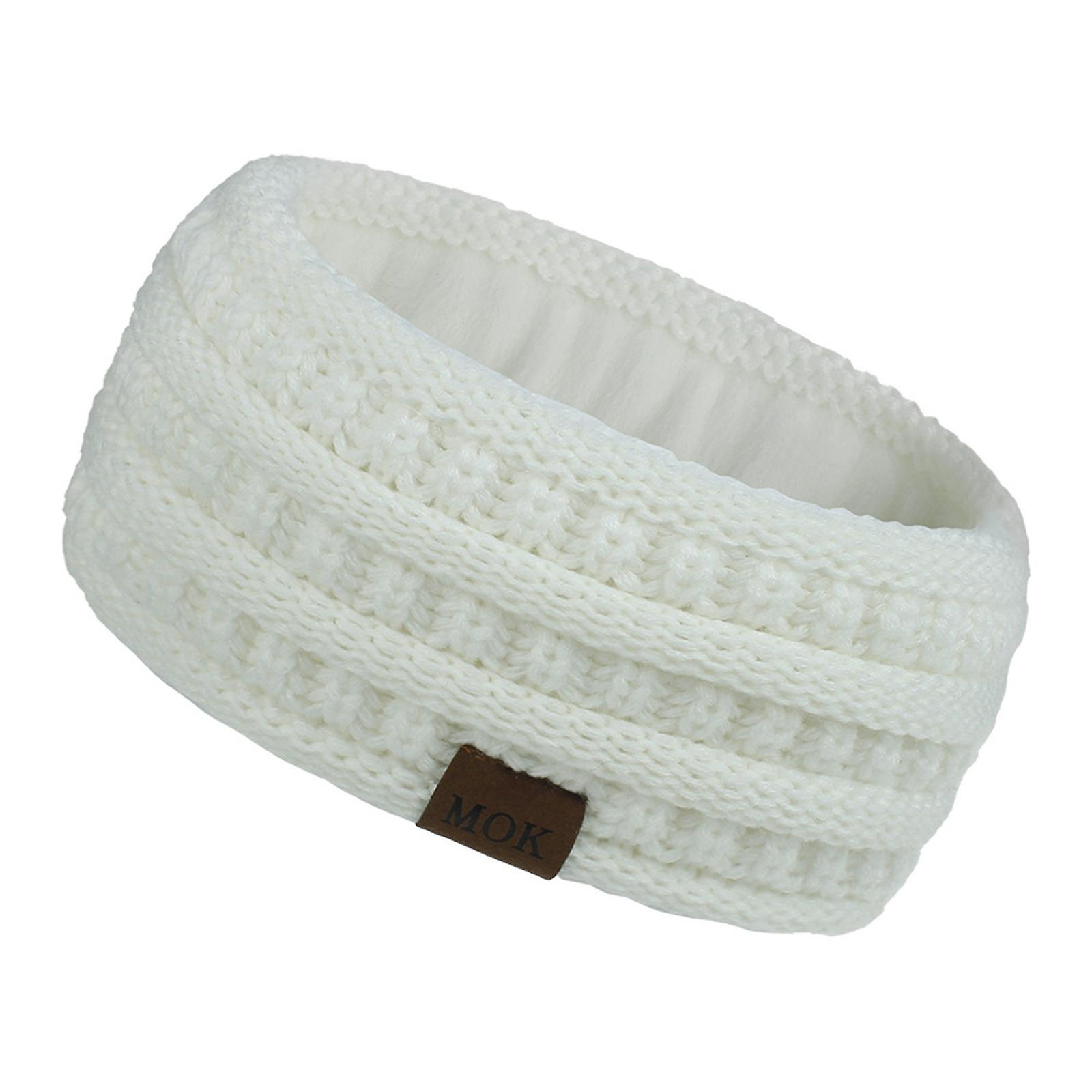 Foto 3 pulgar | Diadema Huoguo Tejida De Lana Elástica Hecha A Mano Para Mujer - Venta Internacional.