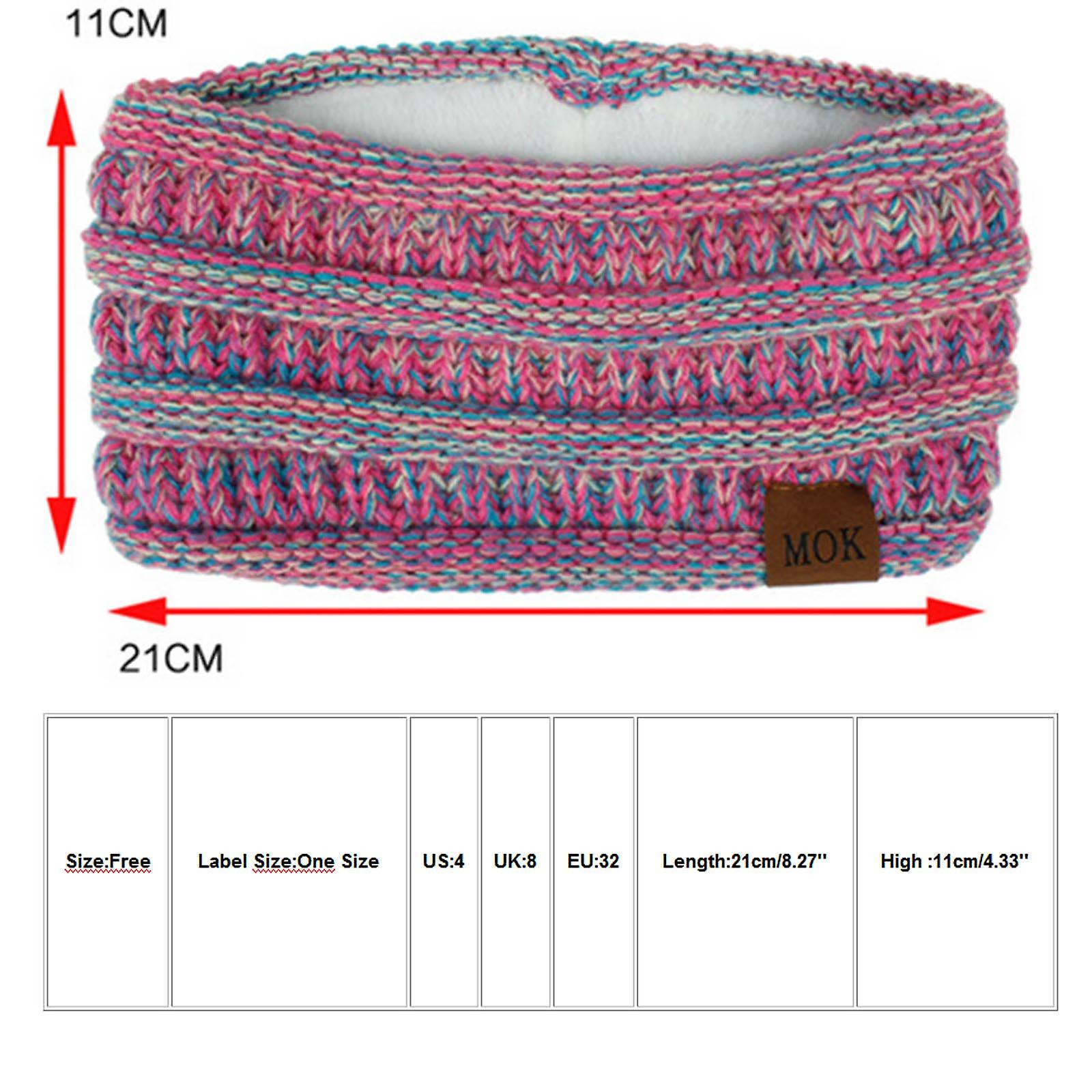 Foto 4 pulgar | Diadema Huoguo Tejida De Lana Elástica Hecha A Mano Para Mujer - Venta Internacional.