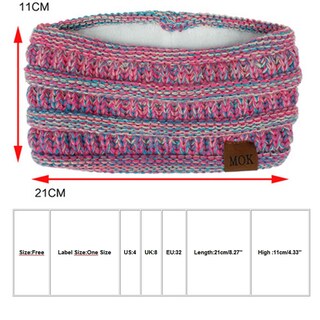 Foto 3 | Diadema Huoguo Tejida De Lana Elástica Hecha A Mano Para Mujer - Venta Internacional.