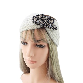 Foto 3 | Diadema Moderna Para Mujer Tejida A Mano En Lana Térmica - Venta Internacional.