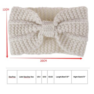 Foto 3 | Diadema Huoguo Tejida De Lana Elástica Hecha A Mano Para Mujer - Venta Internacional.