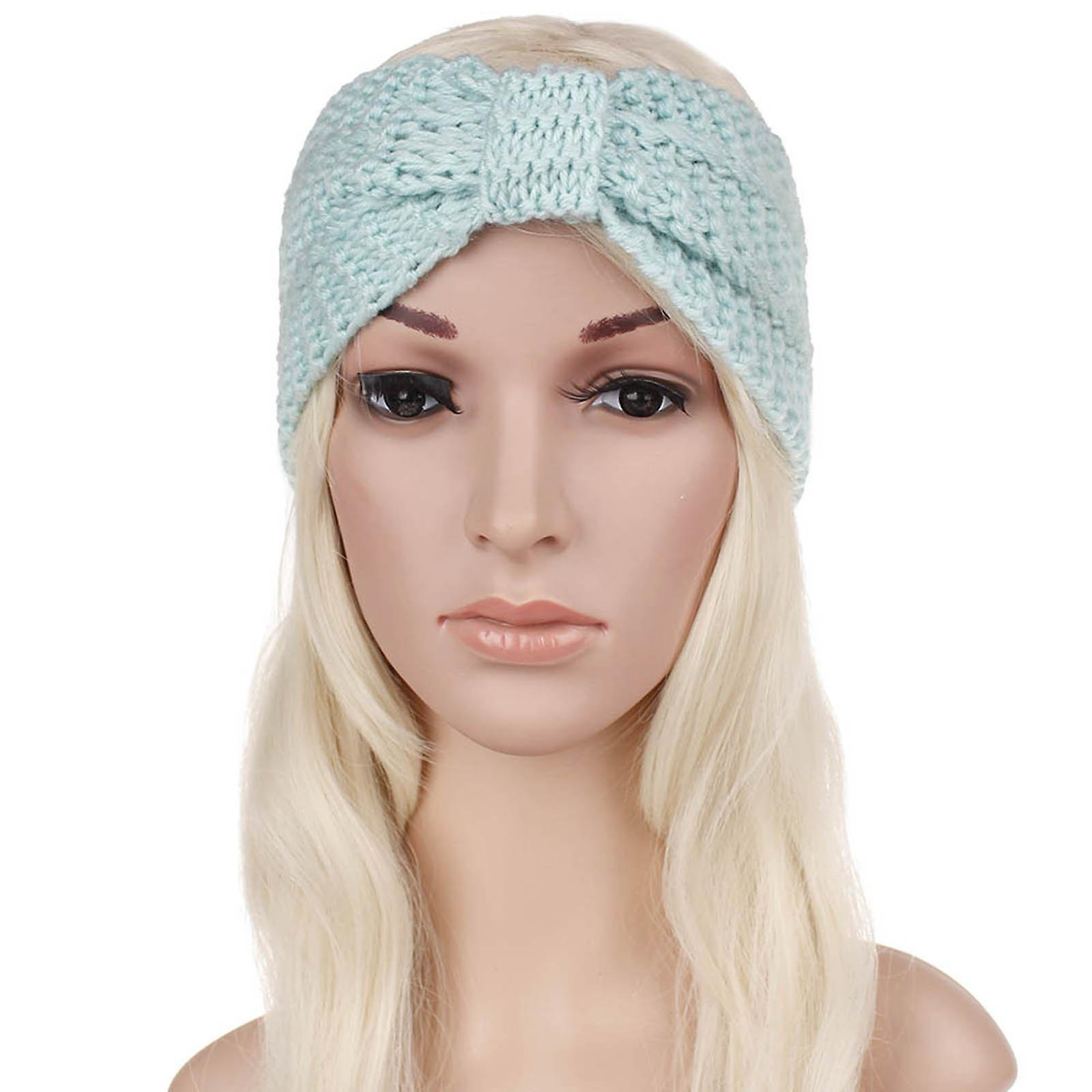 Foto 5 pulgar | Diadema Huoguo Tejida De Lana Elástica Hecha A Mano Para Mujer - Venta Internacional.