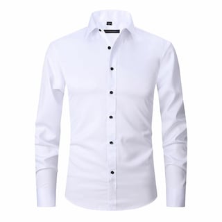 Foto 1 | Camisa Elástica Antiarrugas Que No Necesita Planchado, Ajustada, Para Hombre - Venta Internacional.