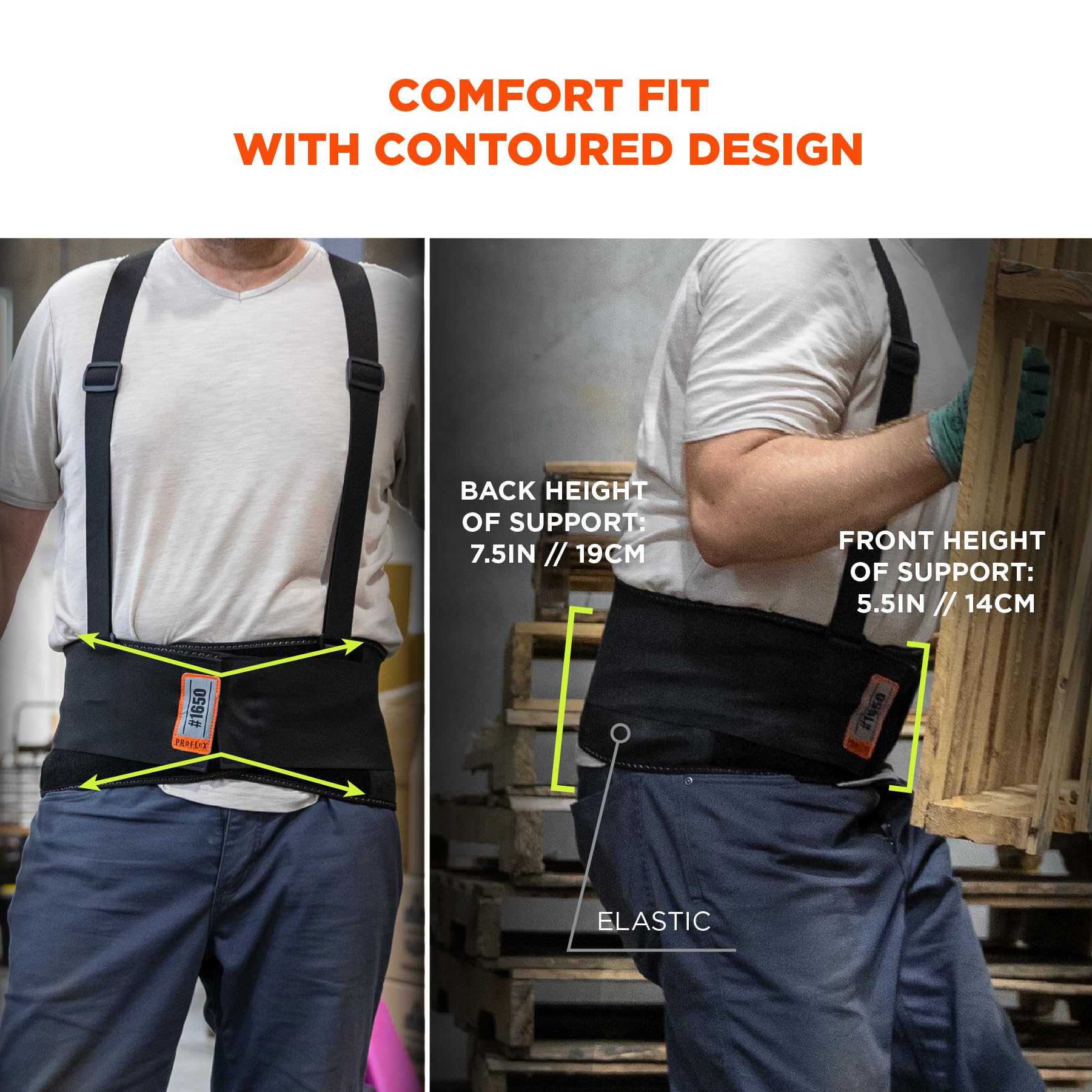 Foto 5 pulgar | Soporte Para Espalda Ergodyne Proflex Economy Elastic - Venta Internacional.
