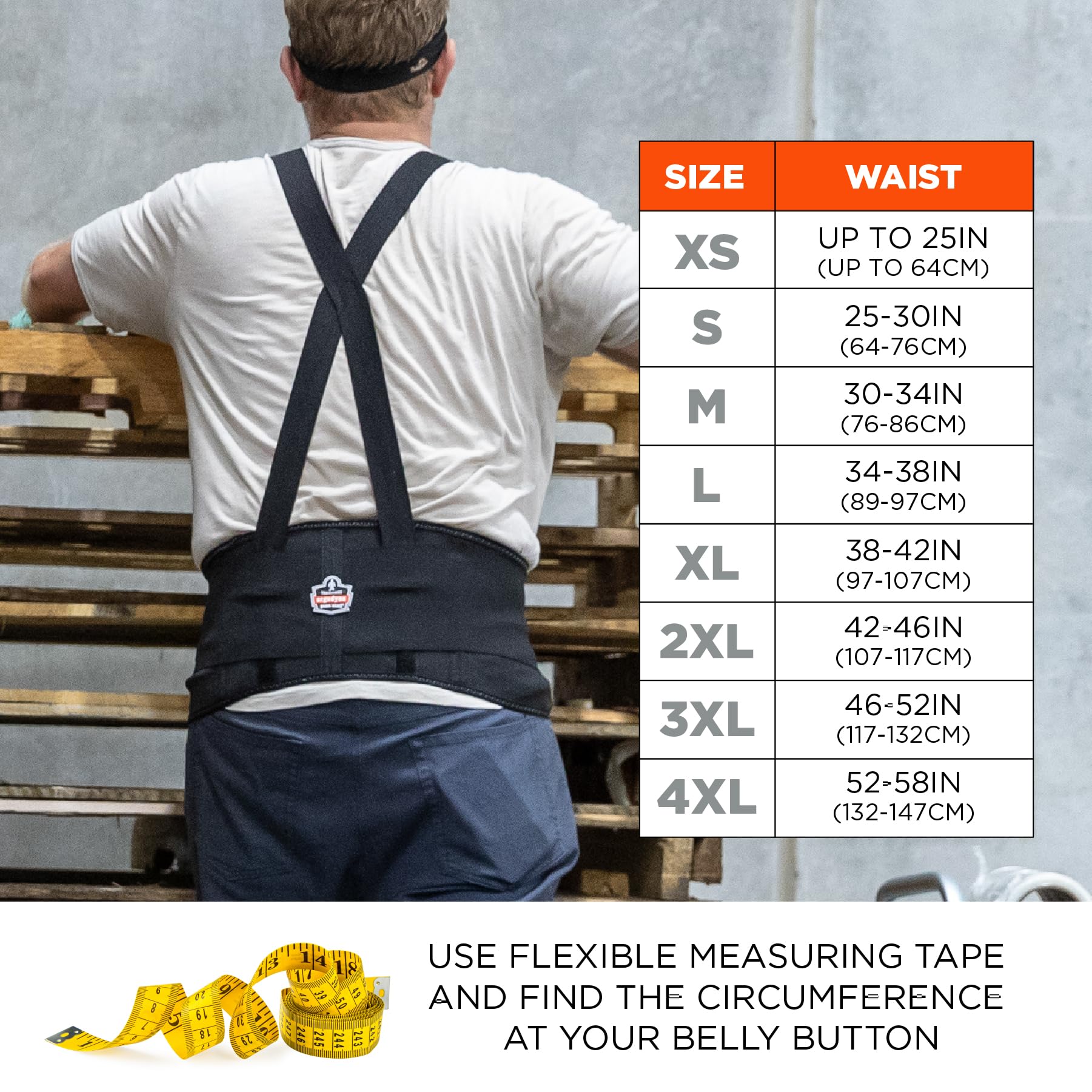 Foto 6 pulgar | Soporte Para Espalda Ergodyne Proflex Economy Elastic - Venta Internacional.