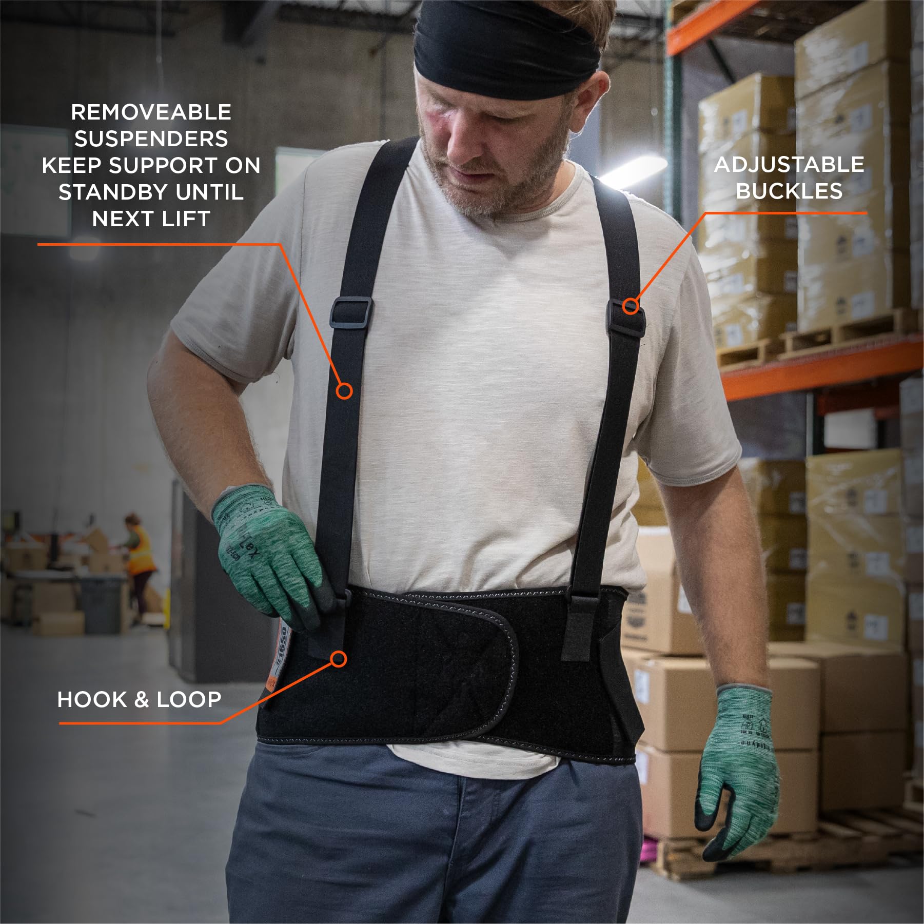 Foto 7 | Soporte Para Espalda Ergodyne Proflex Economy Elastic - Venta Internacional.