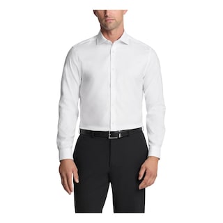 Foto 1 | Camisa De Vestir Calvin Klein, No Elástica, Ajustada Al Hierro, Blanca - Venta Internacional.