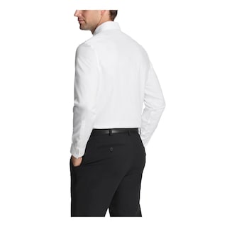 Foto 2 | Camisa De Vestir Calvin Klein, No Elástica, Ajustada Al Hierro, Blanca - Venta Internacional.