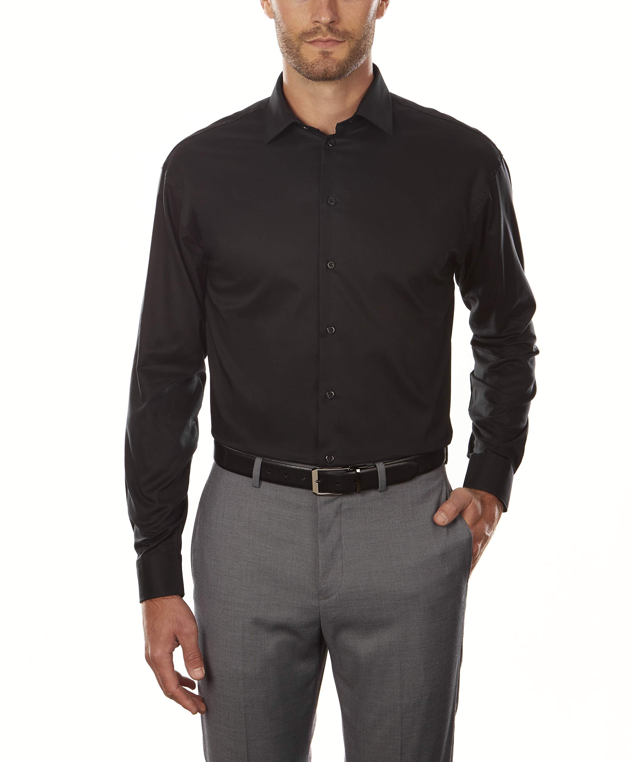 Foto 2 pulgar | Camisa De Vestir Unlisted, Corte Regular, Para Hombre, Color Negro - Venta Internacional.