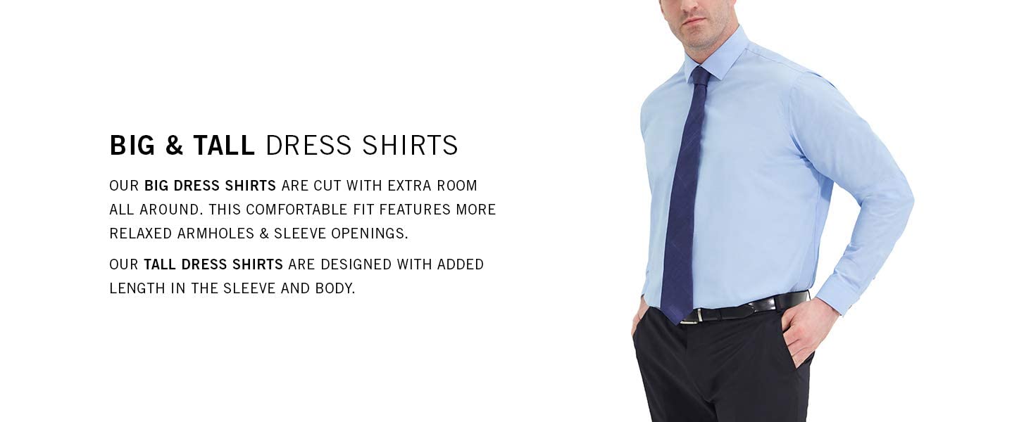 Foto 4 | Camisa De Vestir Kenneth Cole Unlisted Para Hombres Negros Grandes Y Altos - Venta Internacional.