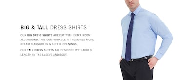 Foto 4 | Camisa De Vestir Kenneth Cole Unlisted Para Hombres Grandes Y Altos, Negra 19n - Venta Internacional.