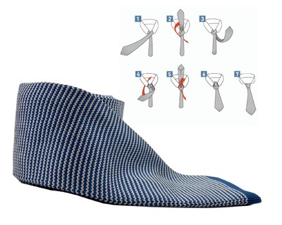 Foto 3 | Corbata Tejida Chic Fantasy Poliester 1.45m color Azul
