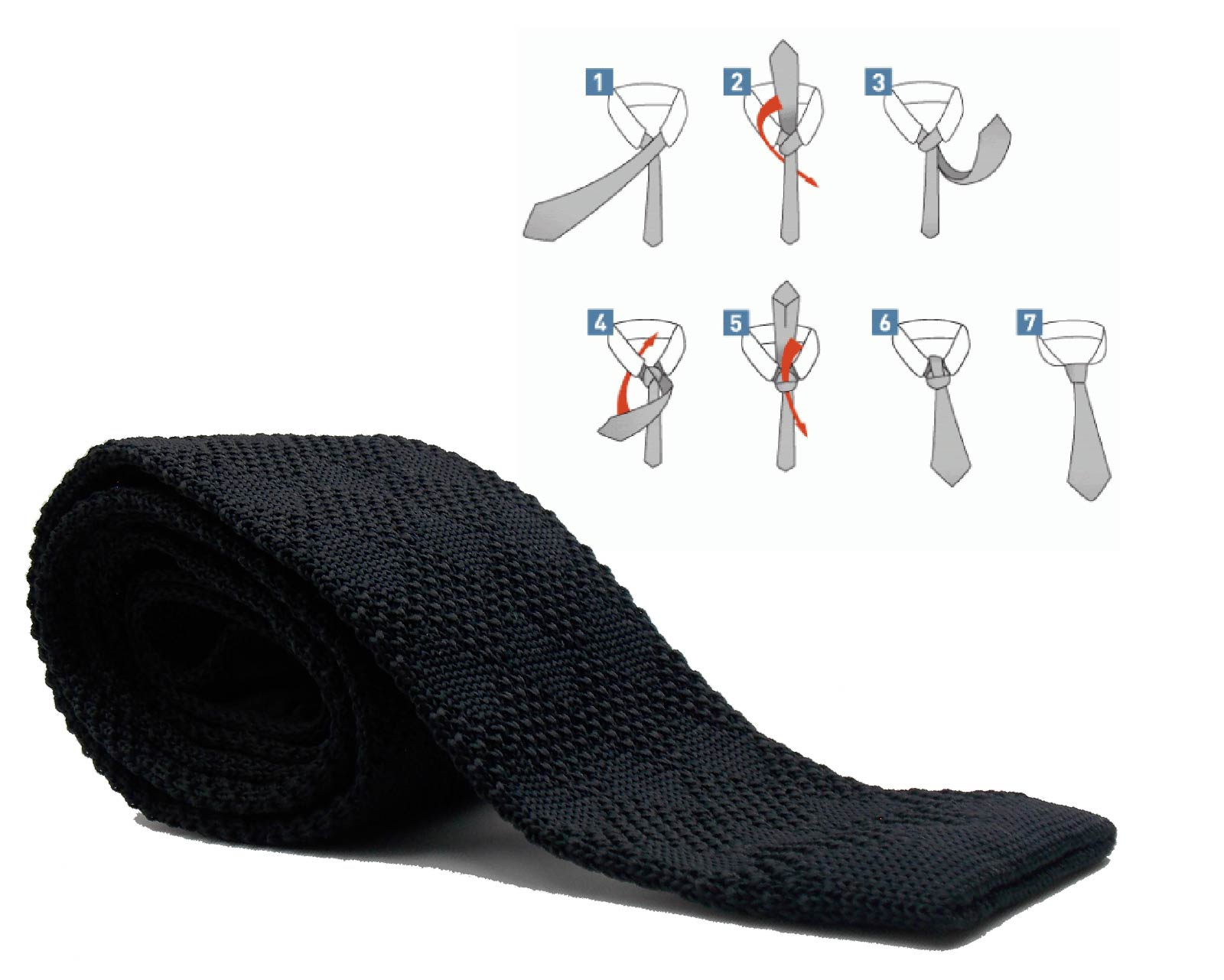 Foto 4 pulgar | Corbata Tejida Chic Fantasy Poliester 1.45m color Negro