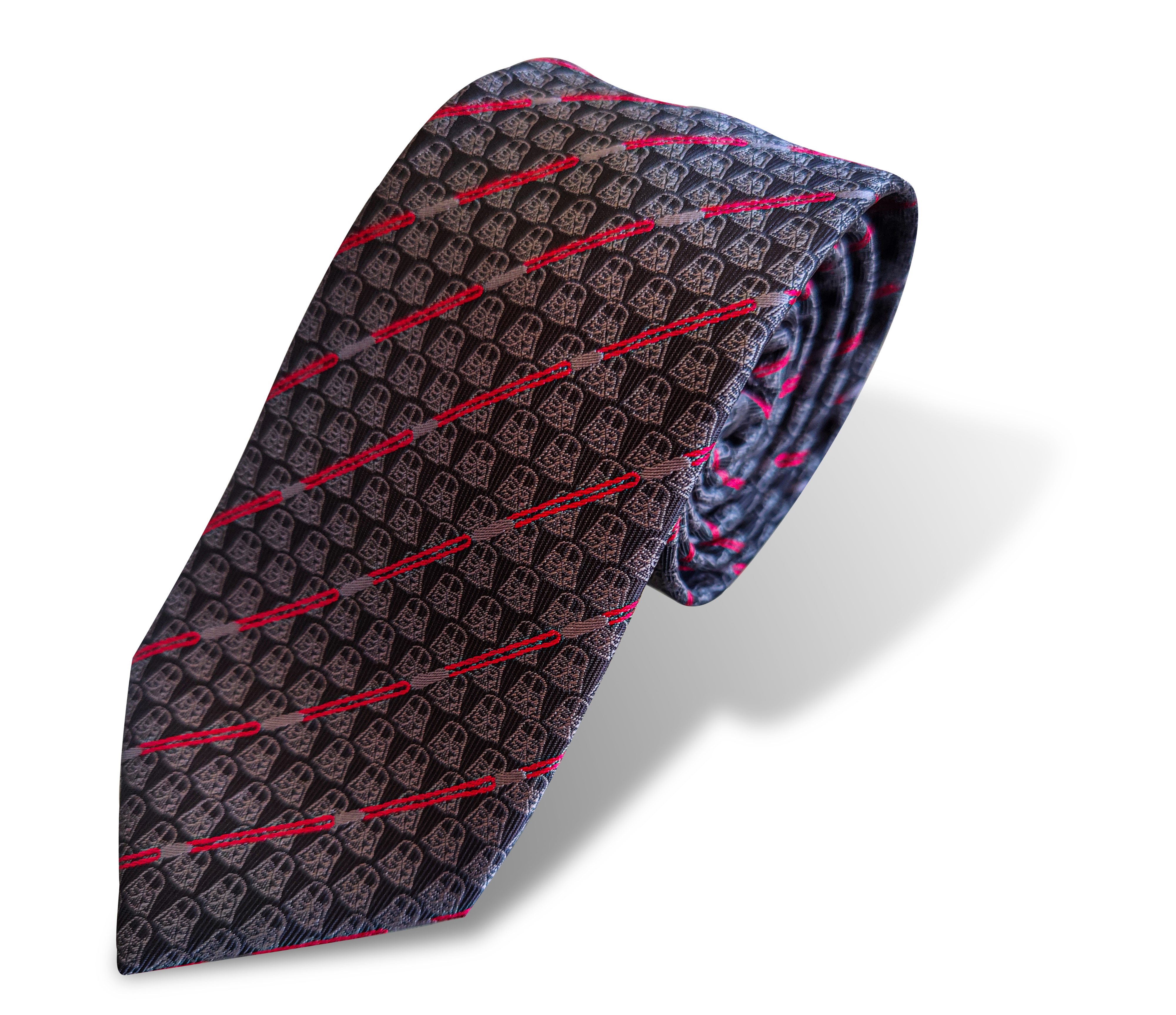 Corbata Puentes Denver Darth Vader Starwars color Negro con Detalles Rojos Slim Fit