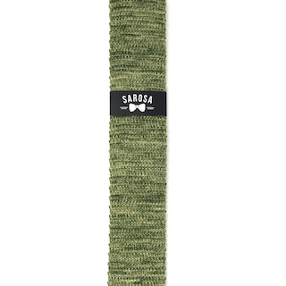 Foto 6 | Corbata Sarosa C6 color Verde Olivo Tejida